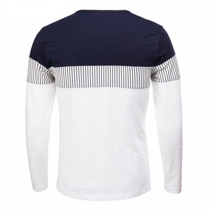 Men's Long Sleeve Patcwork Top - Wnkrs