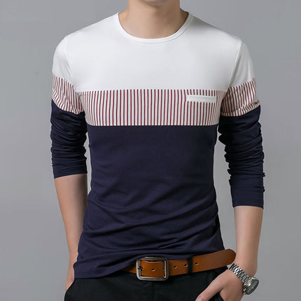 Men's Long Sleeve Patcwork Top - Wnkrs