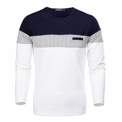 Men's Long Sleeve Patcwork Top - Wnkrs