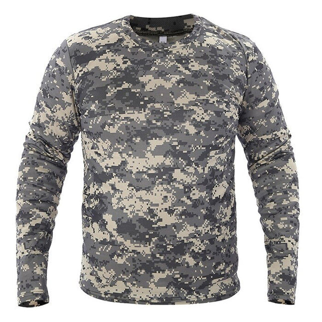 Men's Long Sleeve Camouflage Top - Wnkrs
