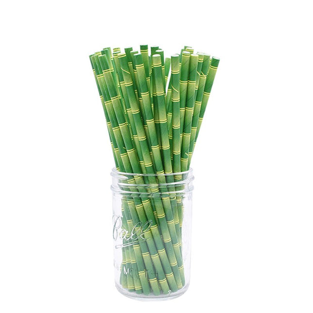 Bamboo Designed Paper Straws - Wnkrs