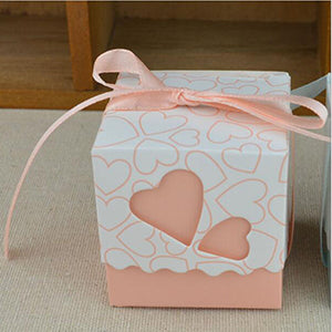 Colorful Love Heart Gift Candy Boxes with Ribbon - Wnkrs