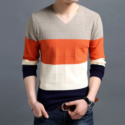 Men's Winter V-Neck Sweater - Wnkrs