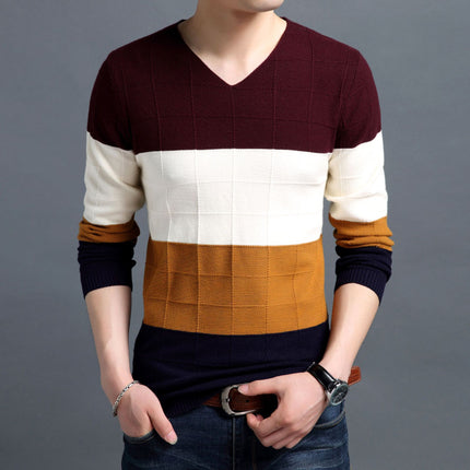 Men's Winter V-Neck Sweater - Wnkrs