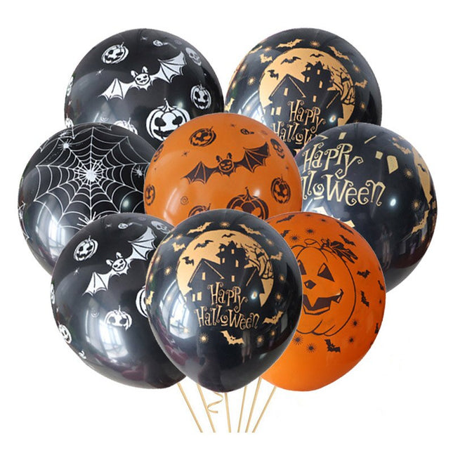 Halloween Designed Latex Balloons - Wnkrs