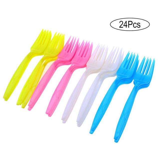 Disposable Plastic Cutlery 24 pcs Set - Wnkrs