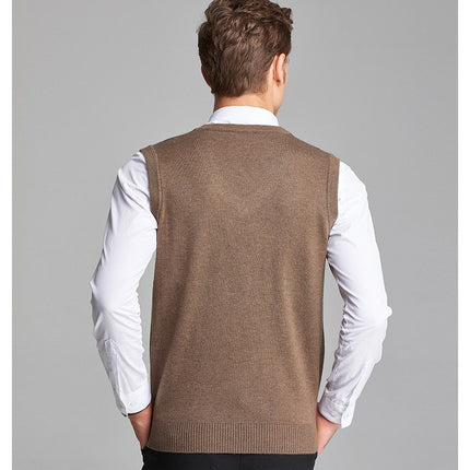 Men's Diamond Patterned Sweater Vest - Wnkrs
