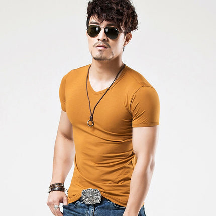 Men's Summer Cotton Solid Tops - Wnkrs