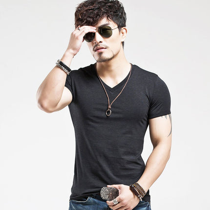 Men's Summer Cotton Solid Tops - Wnkrs