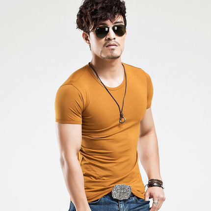 Men's Summer Cotton Solid Tops - Wnkrs
