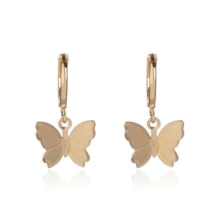 Gold Chain Butterfly Pendant Choker for Women - Wnkrs