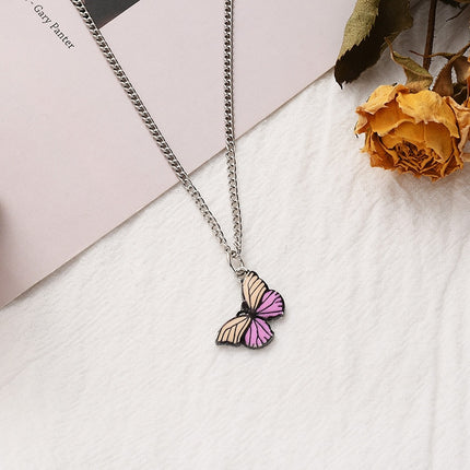 Gold Chain Butterfly Pendant Choker for Women - Wnkrs