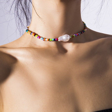 Bohemian Handmade Beaded Shell Necklace - Wnkrs