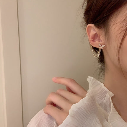 Women's Crystal Butterfly Stud Earrings - wnkrs