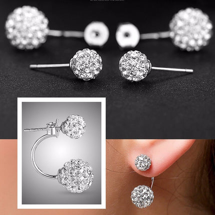 Fashion Silver Plated Earrings with Cubic Zirconia - wnkrs