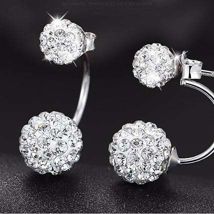 Fashion Silver Plated Earrings with Cubic Zirconia - wnkrs