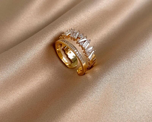 Gold Double Opening Ring - Wnkrs