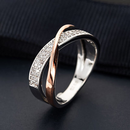 Crystal Decorated Wedding Ring - Wnkrs
