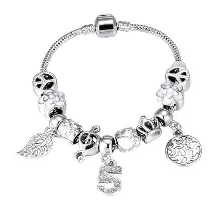 Cute Rhinestone Women's Charm Bracelet - Wnkrs