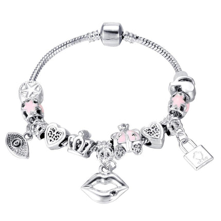 Cute Rhinestone Women's Charm Bracelet - Wnkrs