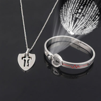 Heart Shaped Lock Jewelry Set for Lovers - Wnkrs