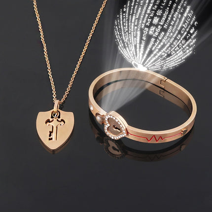 Heart Shaped Lock Jewelry Set for Lovers - Wnkrs