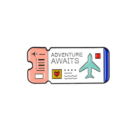 Camping Themed Metal Brooch - Wnkrs