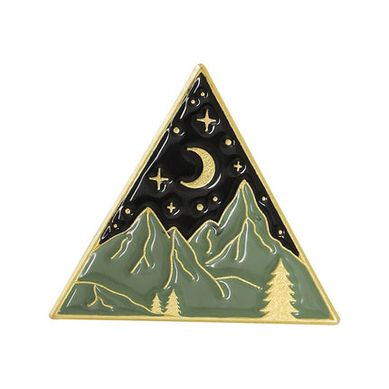Camping Themed Metal Brooch - Wnkrs