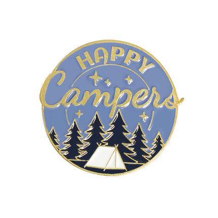 Camping Themed Metal Brooch - Wnkrs