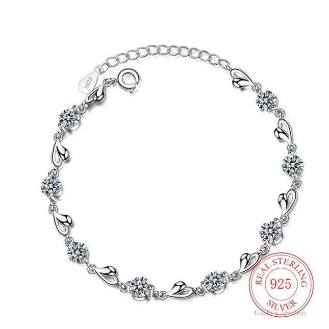 925 Sterling Silver Zircon Bracelet for Women - wnkrs