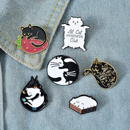 Cat Themed Metal Pin - Wnkrs
