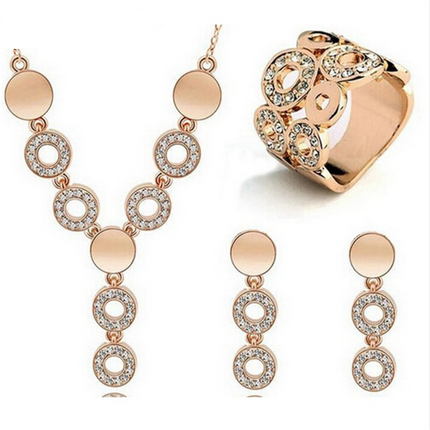 Classy Sparking Crystal Wedding Jewelry Set - Wnkrs