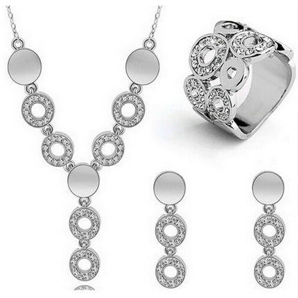 Classy Sparking Crystal Wedding Jewelry Set - Wnkrs