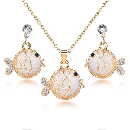 Classy Sparking Crystal Wedding Jewelry Set - Wnkrs
