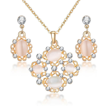 Classy Sparking Crystal Wedding Jewelry Set - Wnkrs