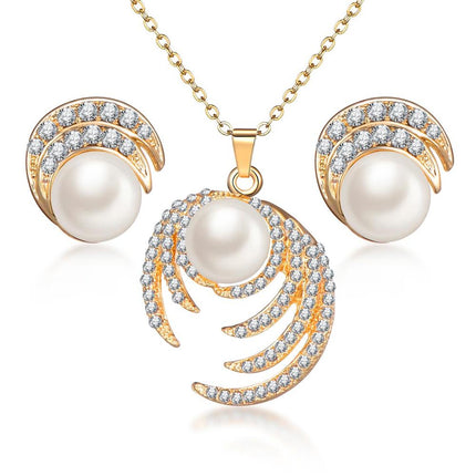 Classy Sparking Crystal Wedding Jewelry Set - Wnkrs