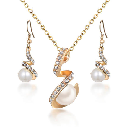Classy Sparking Crystal Wedding Jewelry Set - Wnkrs