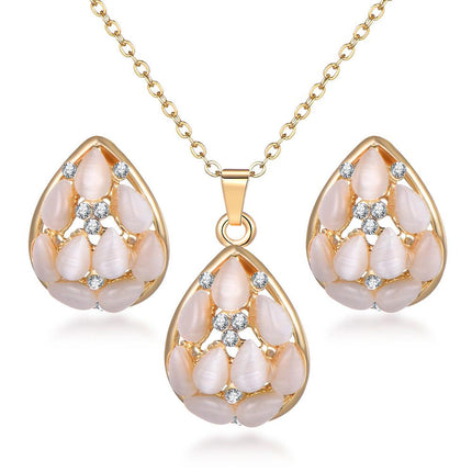 Classy Sparking Crystal Wedding Jewelry Set - Wnkrs