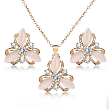 Classy Sparking Crystal Wedding Jewelry Set - Wnkrs