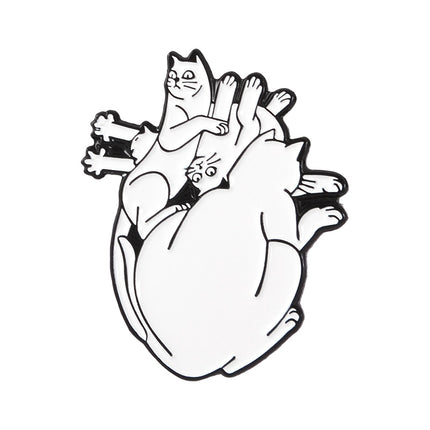 Anatomical Heart Shaped Pin - Wnkrs