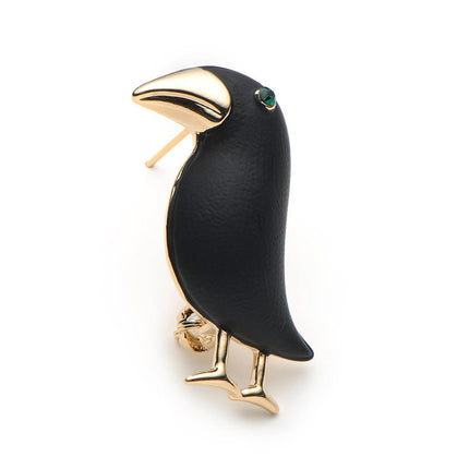 Enamel Black Crow Brooch - wnkrs