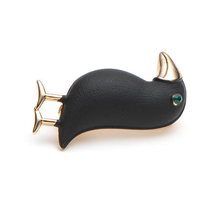 Enamel Black Crow Brooch - wnkrs