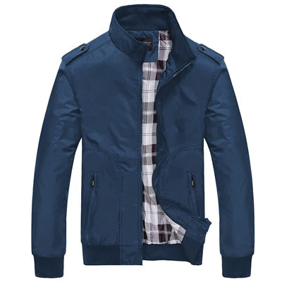 Casual Stand Collar Slim Jacket for Men - Wnkrs