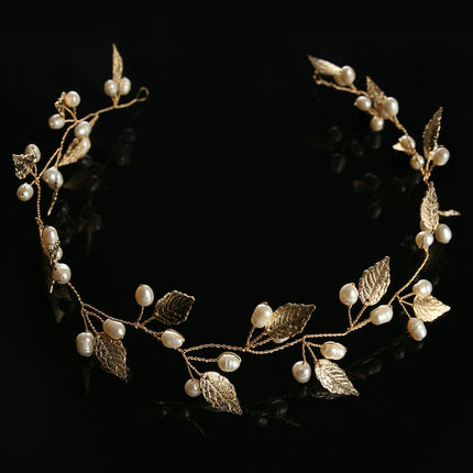Lightweight Metal Tiara with Pearls - Wnkrs