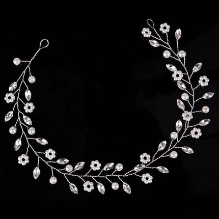 Lightweight Metal Tiara with Pearls - Wnkrs