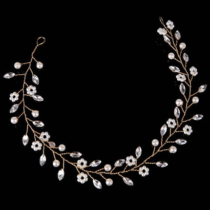 Lightweight Metal Tiara with Pearls - Wnkrs