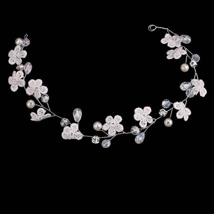 Lightweight Metal Tiara with Pearls - Wnkrs