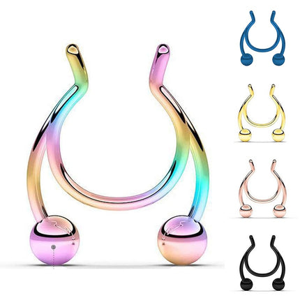 Antler Shape Fake Nose Ring - Wnkrs