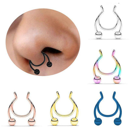 Antler Shape Fake Nose Ring - Wnkrs
