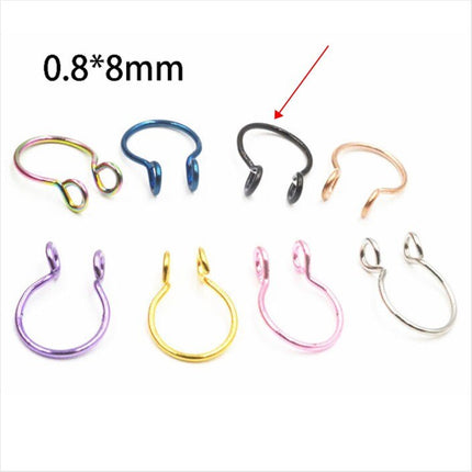 Antler Shape Fake Nose Ring - Wnkrs